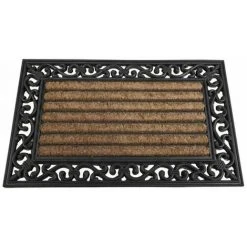 SIENA GARDEN Gummimatte Impalla 45x75cm Schwarz Schmutzfangmatte Türmatte Fußabtreter TOP NEU