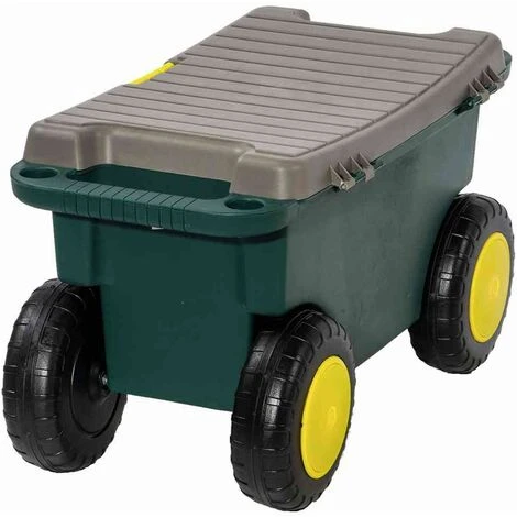 SIENA GARDEN Hobby-/Gartenwagen Grün/gelb Schubkarre Garten Terrasse Transportwagen Wagen TOP 4 SIENA GARDEN Hobby-/Gartenwagen Grün/gelb Schubkarre Garten Terrasse Transportwagen Wagen TOP – Bild 2