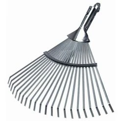 SIENA GARDEN Fächerbesen Luxus 22 Zinken Rasenrechen Rechen Gartengeräte Garten Terrasse TOP