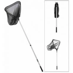 SIENA GARDEN Teleskopkescher, Grobes, Dreieckiges Netz Faltbar