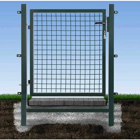 SIENA GARDEN EASY Tor B1250 X H1000 Grün Gitterfüllung 250x50mm 4 SIENA GARDEN EASY Tor B1250 X H1000 Grün Gitterfüllung 250x50mm – Bild 2