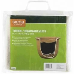 SIENA GARDEN Trennvlies 140 G, 1 X 1 M Farbe: Weiß