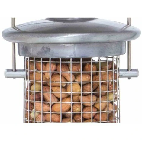 SIENA GARDEN Vogelfuttersäule Aluminium Line Für Nüsse, 24 Cm 7 SIENA GARDEN Vogelfuttersäule Aluminium Line Für Nüsse, 24 Cm – Bild 5