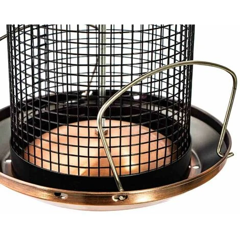 SIENA GARDEN Vogelfuttersäule Copper Line Für Nüsse, 31cm 4 SIENA GARDEN Vogelfuttersäule Copper Line Für Nüsse, 31cm – Bild 2