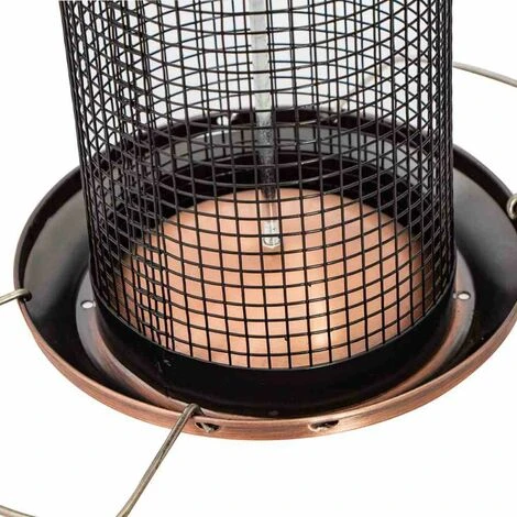 SIENA GARDEN Vogelfuttersäule Copper Line Für Nüsse, 31cm 5 SIENA GARDEN Vogelfuttersäule Copper Line Für Nüsse, 31cm – Bild 3