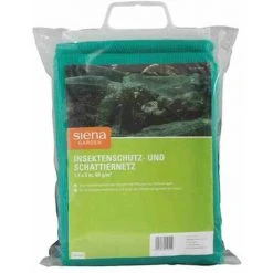 SIENA GARDEN Insektenschutz- Und Schattiernetz 1,4x5m, Farbe: Grün, 60g