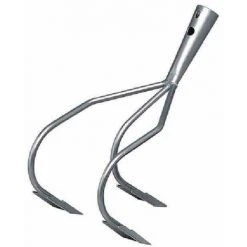 SIENA GARDEN Kultivator 3 Zinken, 15 Cm Hammerschlag-anthrazit