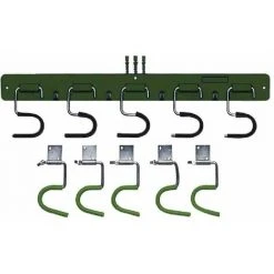 SIENA GARDEN Geräteleiste PVC 5 Haken Grün EUROFIX 5