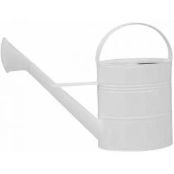 SIENA GARDEN Zinkgießkanne 10 L Weiß Stahlblech, Verzinkt