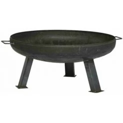 SIENA GARDEN Feuerschale XXL Anthrazit Ø 55 Cm Langlebiges Produkt, Stahl Unbehandelt