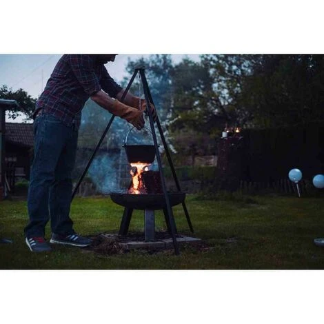 SIENA GARDEN Feuerschale XXL Anthrazit Ø 55 Cm Langlebiges Produkt, Stahl Unbehandelt 5 SIENA GARDEN Feuerschale XXL Anthrazit Ø 55 Cm Langlebiges Produkt, Stahl Unbehandelt – Bild 3