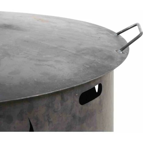 SIENA GARDEN Deckel Zu Feuerschale XXL 100 Cm Ø 102 X 0,25 Cm, Unbehandelter Stahl 6 SIENA GARDEN Deckel Zu Feuerschale XXL 100 Cm Ø 102 X 0,25 Cm, Unbehandelter Stahl – Bild 4