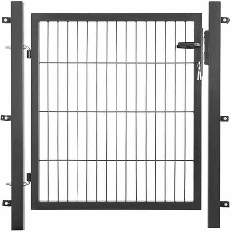 SIENA GARDEN Einstabtor Höhe 1250 X Breite 1000 Mm Anthrazit New-System, 250 X 50 4-kant 3 SIENA GARDEN Einstabtor Höhe 1250 X Breite 1000 Mm Anthrazit New-System, 250 X 50 4-kant