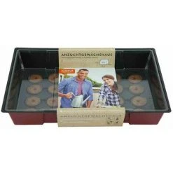 SIENA GARDEN Anzuchtgewächshaus Aus Kunststoff 348 X 233 X 112 Mm Inkl. 24 Quelltabs Ø 36 Mm, Mit Transparentem Deckel