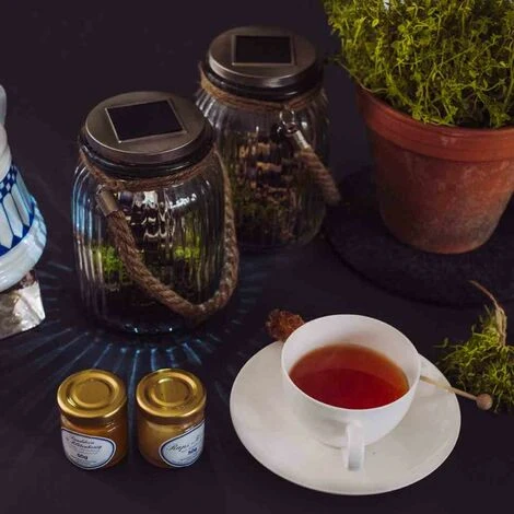 SIENA GARDEN Solar- Windlicht, Glas Mit Seilgriff 1 LED Weiß, 1 LED Farbwechsler, 11 X 16 Cm 5 SIENA GARDEN Solar- Windlicht, Glas Mit Seilgriff 1 LED Weiß, 1 LED Farbwechsler, 11 X 16 Cm – Bild 3