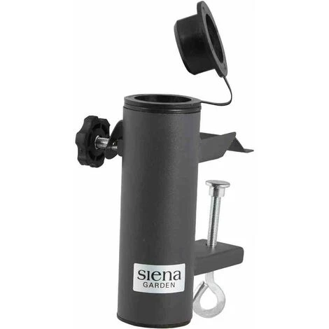 SIENA GARDEN Schirmhalter Für Balkon-Geländer Sonnenschirmhalter Balkonklammer Schirmständer 4 SIENA GARDEN Schirmhalter Für Balkon-Geländer Sonnenschirmhalter Balkonklammer Schirmständer – Bild 2