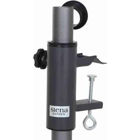 SIENA GARDEN Schirmhalter Für Balkon-Geländer Sonnenschirmhalter Balkonklammer Schirmständer 5 SIENA GARDEN Schirmhalter Für Balkon-Geländer Sonnenschirmhalter Balkonklammer Schirmständer – Bild 3