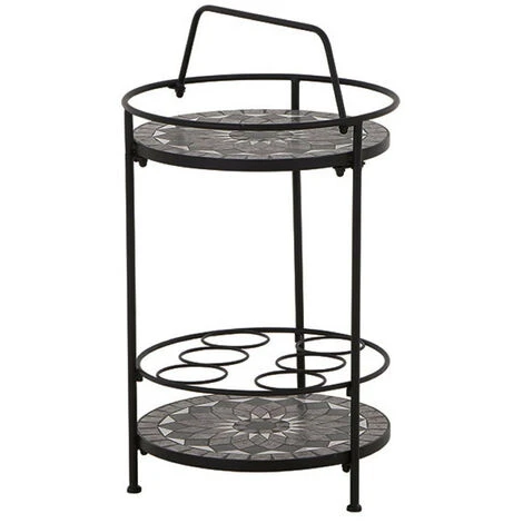 Siena Garden Serviertisch, Como, Matt Schwarz, Ca. 71 X 70 X 35 Cm 3 Siena Garden Serviertisch, Como, Matt Schwarz, Ca. 71 X 70 X 35 Cm