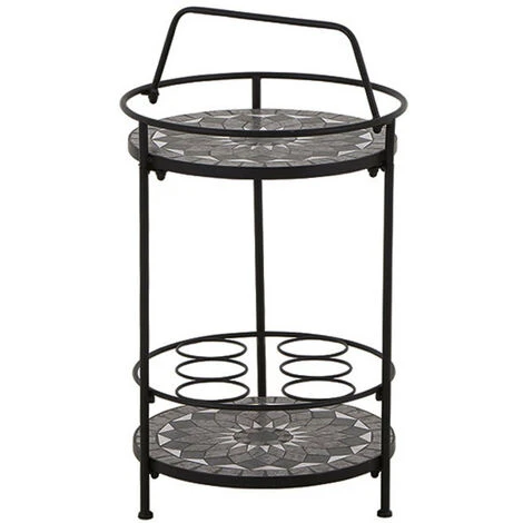 Siena Garden Serviertisch, Como, Matt Schwarz, Ca. 71 X 70 X 35 Cm 4 Siena Garden Serviertisch, Como, Matt Schwarz, Ca. 71 X 70 X 35 Cm – Bild 2