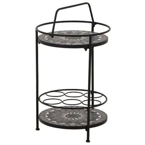 Siena Garden Serviertisch, Como, Matt Schwarz, Ca. 71 X 70 X 35 Cm 6 Siena Garden Serviertisch, Como, Matt Schwarz, Ca. 71 X 70 X 35 Cm – Bild 4