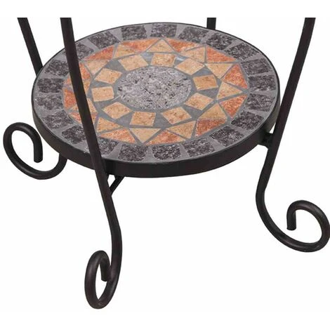 SIENA GARDEN Blumenständer Prato Eisen Mit Mosaikoptik 5 SIENA GARDEN Blumenständer Prato Eisen Mit Mosaikoptik – Bild 3