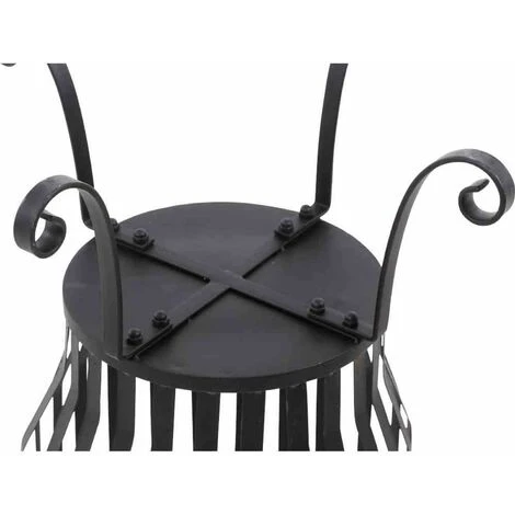 SIENA GARDEN Feuerkorb Pagia, Stahl Schwarz, Ø 39 X 51 Cm Inklusive Aschefangblech 5 SIENA GARDEN Feuerkorb Pagia, Stahl Schwarz, Ø 39 X 51 Cm Inklusive Aschefangblech – Bild 3