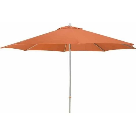 SIENA GARDEN Push Pro Mittelstockschirm Silber/terracotta Ø 300cm Gestell Alu Silber, Streben Stahl, Bezug 100% Polyester, 180g/m² Terra, Lichtschutzfaktor UPF 50+ 3 SIENA GARDEN Push Pro Mittelstockschirm Silber/terracotta Ø 300cm Gestell Alu Silber, Streben Stahl, Bezug 100% Polyester, 180g/m² Terra, Lichtschutzfaktor UPF 50+