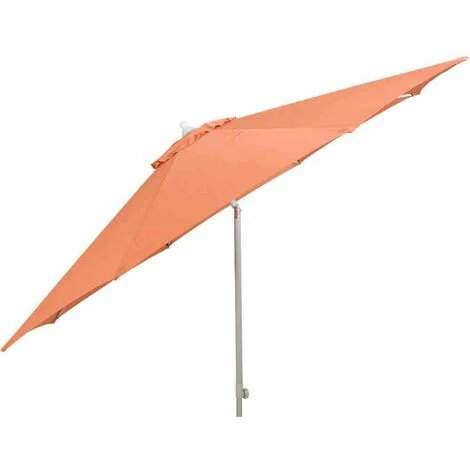 SIENA GARDEN Push Pro Mittelstockschirm Silber/terracotta Ø 300cm Gestell Alu Silber, Streben Stahl, Bezug 100% Polyester, 180g/m² Terra, Lichtschutzfaktor UPF 50+ 4 SIENA GARDEN Push Pro Mittelstockschirm Silber/terracotta Ø 300cm Gestell Alu Silber, Streben Stahl, Bezug 100% Polyester, 180g/m² Terra, Lichtschutzfaktor UPF 50+ – Bild 2