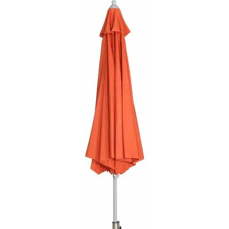 SIENA GARDEN Push Pro Mittelstockschirm Silber/terracotta Ø 300cm Gestell Alu Silber, Streben Stahl, Bezug 100% Polyester, 180g/m² Terra, Lichtschutzfaktor UPF 50+ 5 SIENA GARDEN Push Pro Mittelstockschirm Silber/terracotta Ø 300cm Gestell Alu Silber, Streben Stahl, Bezug 100% Polyester, 180g/m² Terra, Lichtschutzfaktor UPF 50+ – Bild 3