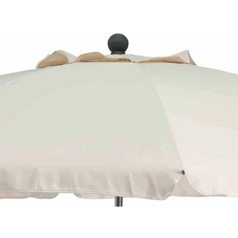 SIENA GARDEN Tropico Mittelstockschirm Anthrazit/natur Ø 200cm Gestell Stahl Anthrazit, Bezug 100% Polyester, 180g/m² In Natur, Lichtschutzfaktor UPF 50+ 6 SIENA GARDEN Tropico Mittelstockschirm Anthrazit/natur Ø 200cm Gestell Stahl Anthrazit, Bezug 100% Polyester, 180g/m² In Natur, Lichtschutzfaktor UPF 50+ – Bild 4