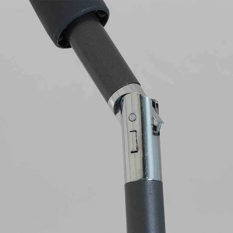 SIENA GARDEN Tropico Mittelstockschirm Anthrazit/natur Ø 200cm Gestell Stahl Anthrazit, Bezug 100% Polyester, 180g/m² In Natur, Lichtschutzfaktor UPF 50+ 7 SIENA GARDEN Tropico Mittelstockschirm Anthrazit/natur Ø 200cm Gestell Stahl Anthrazit, Bezug 100% Polyester, 180g/m² In Natur, Lichtschutzfaktor UPF 50+ – Bild 5