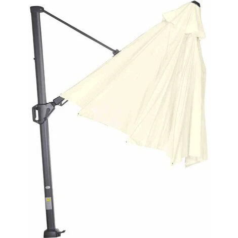 SIENA GARDEN Sunset N+ Ampelschirm Anthrazit/ecru Ø 350cm Gestell Aluminium Anthrazit, Bezug 100% Polyester, 300g/m² In Ecru, PU-beschichtet, UPF 50+ 7 SIENA GARDEN Sunset N+ Ampelschirm Anthrazit/ecru Ø 350cm Gestell Aluminium Anthrazit, Bezug 100% Polyester, 300g/m² In Ecru, PU-beschichtet, UPF 50+ – Bild 5