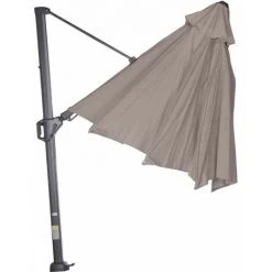 SIENA GARDEN Sunset N+ Ampelschirm Anthrazit/taupe Ø 350cm Gestell Aluminium Anthrazit, Bezug 100% Polyester, 300g/m² In Taupe, PU-beschichtet, UPF 50+ -SIENA GARDEN Shop 41373548 5
