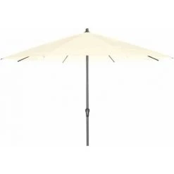 SIENA GARDEN Avio Mittelstockschirm Anthrazit/ecru Ø 350cm Gestell Alu Anthrazit, Streben Stahl, Bezug 100% Polyester, 220g/m² Ecru, Lichtschutzfaktor UPF 50+