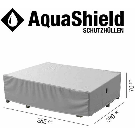 SIENA GARDEN AquaShield Loungehülle 285x260xH70 Cm Hellgrau, 100% Polyester 4 SIENA GARDEN AquaShield Loungehülle 285x260xH70 Cm Hellgrau, 100% Polyester – Bild 2