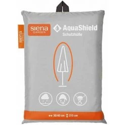SIENA GARDEN AquaShield Schirmhülle 30/40xH215 Cm Hellgrau, 100% Polyester