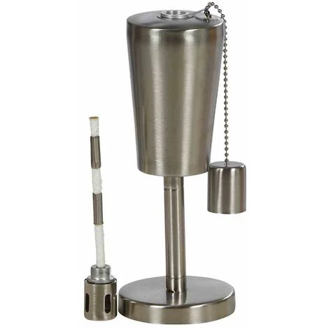 SIENA GARDEN Tischölfackel Dana, Aus Edelstahl, Aluminium Und Fiberglasdocht Ø 9 X 27 Cm, Max. Ölfüllmenge 340 Ml 6 SIENA GARDEN Tischölfackel Dana, Aus Edelstahl, Aluminium Und Fiberglasdocht Ø 9 X 27 Cm, Max. Ölfüllmenge 340 Ml – Bild 4