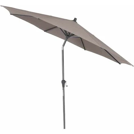 SIENA GARDEN Avio Mittelstockschirm Anthrazit/taupe Ø 300cm Gestell Alu Anthrazit, Streben Stahl, Bezug 100% Polyester, 220g/m² Taupe, Lichtschutzfaktor UPF 50+ 4 SIENA GARDEN Avio Mittelstockschirm Anthrazit/taupe Ø 300cm Gestell Alu Anthrazit, Streben Stahl, Bezug 100% Polyester, 220g/m² Taupe, Lichtschutzfaktor UPF 50+ – Bild 2