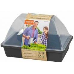 SIENA GARDEN Zimmergewächshaus Midi-Grow 29x19x19cm Anthrazit