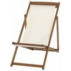 SIENA GARDEN Aviro Beachliege Geölt, Bezug In Ecru Akazie FSC 100%