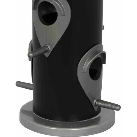 SIENA GARDEN Vogelfuttersäule Black Line Für Mischfutter, 25cm 6 SIENA GARDEN Vogelfuttersäule Black Line Für Mischfutter, 25cm – Bild 4