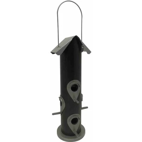 SIENA GARDEN Vogelfuttersäule Black Line Für Mischfutter, 35cm 3 SIENA GARDEN Vogelfuttersäule Black Line Für Mischfutter, 35cm