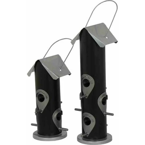 SIENA GARDEN Vogelfuttersäule Black Line Für Mischfutter, 35cm 5 SIENA GARDEN Vogelfuttersäule Black Line Für Mischfutter, 35cm – Bild 3