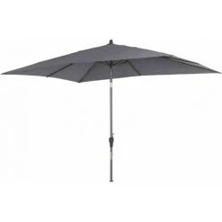 SIENA GARDEN Avio Mittelstockschirm Anthrazit/anthrazit 300x200cm, Gestell Alu Anthrazit, Streben Stahl, Bezug 100% Polyester, 220g/m² Anthrazit, Lichtschutzfaktor UPF 50+