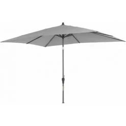 SIENA GARDEN Avio Mittelstockschirm Anthrazit/stone 300x200cm Gestell Alu Anthrazit, Streben Stahl, Bezug 100% Polyester, 220g/m² Stone, Lichtschutzfaktor UPF 50+