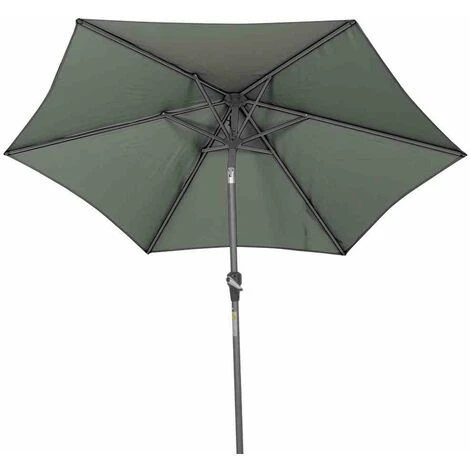 SIENA GARDEN Avio Mittelstockschirm Anthrazit/olive Ø 250cm Gestell Alu Anthrazit, Streben Stahl, Bezug 100% Polyester, 220g/m² Olive, Lichtschutzfaktor UPF 50+ 5 SIENA GARDEN Avio Mittelstockschirm Anthrazit/olive Ø 250cm Gestell Alu Anthrazit, Streben Stahl, Bezug 100% Polyester, 220g/m² Olive, Lichtschutzfaktor UPF 50+ – Bild 3