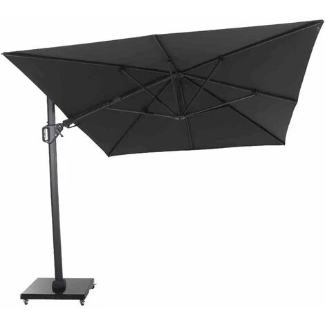 SIENA GARDEN Sunset N+ Ampelschirm Anthrazit/anthrazit 350x260cm Gestell Aluminium Anthrazit, Bezug 100% Polyester, 300g/m² In Anthrazit, PU-beschichtet, UPF 50+ 6 SIENA GARDEN Sunset N+ Ampelschirm Anthrazit/anthrazit 350x260cm Gestell Aluminium Anthrazit, Bezug 100% Polyester, 300g/m² In Anthrazit, PU-beschichtet, UPF 50+ – Bild 4