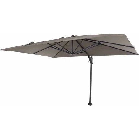 SIENA GARDEN Sunset N+ Ampelschirm Anthrazit/taupe 350x260cm Gestell Aluminium Anthrazit, Bezug 100% Polyester, 300g/m² In Taupe, PU-beschichtet, UPF 50+ 3 SIENA GARDEN Sunset N+ Ampelschirm Anthrazit/taupe 350x260cm Gestell Aluminium Anthrazit, Bezug 100% Polyester, 300g/m² In Taupe, PU-beschichtet, UPF 50+