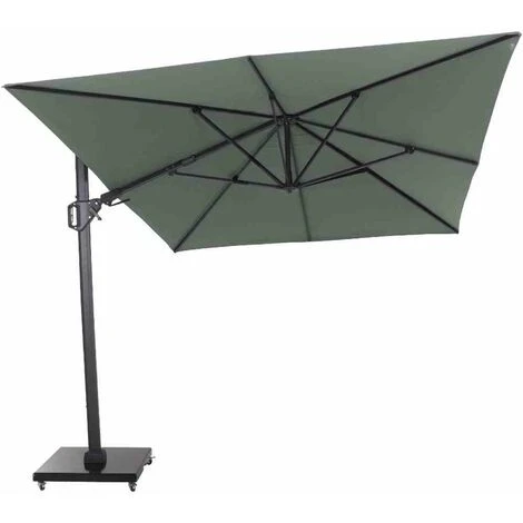 SIENA GARDEN Sunset N+ Ampelschirm Anthrazit/olive 350x260cm Gestell Aluminium Anthrazit, Bezug 100% Polyester, 300g/m² In Olive, PU-beschichtet, UPF 50+ 6 SIENA GARDEN Sunset N+ Ampelschirm Anthrazit/olive 350x260cm Gestell Aluminium Anthrazit, Bezug 100% Polyester, 300g/m² In Olive, PU-beschichtet, UPF 50+ – Bild 4