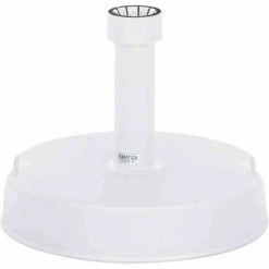 SIENA GARDEN Betonständer 20 Kg Rund, Weiß Kunststoffrohr 18-38 Mm, Mit Handmulden